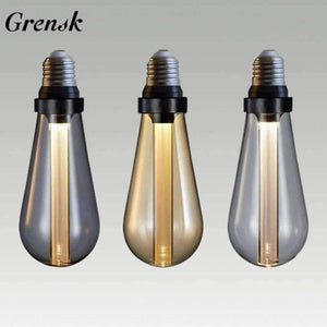 Planet Gates Crystal / 3W 2200K 190lm / No, E27 85V-265V Grensk Ampoule Led E27 Edison Bulb Light Guide Vintage Lamp ST64 Retro Nostalgic Creative 85V-264V Smoke Gray LED Filament Bulbs