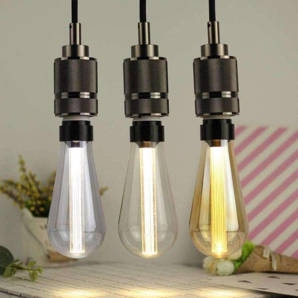 Planet Gates Crystal / 3W 2200K 190lm / No, E27 85V-265V Grensk Ampoule Led E27 Edison Bulb Light Guide Vintage Lamp ST64 Retro Nostalgic Creative 85V-264V Smoke Gray LED Filament Bulbs