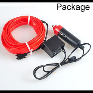 Planet Gates Crystal blue-3m 3m/5m Car LED Strips Decoration Strip 12V Flexible Neon EL Wire Rope Indoor Universal Interior LED Car Light Strip for Car Auto