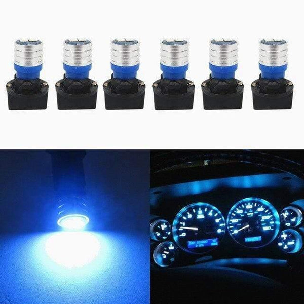 Planet Gates Crystal Blue T10 Led Interior Lights Car Gauge Dashboard Dash Light Instrument Cluster Panel W5W 194 Bulb Twist Socket PC195 PC194 PC168