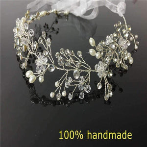 Planet Gates Crystal Bridal Headband Wedding Rhinestone Headbands Hair Accessories Bridal tiaras Bride Ribbon Headbands RE597