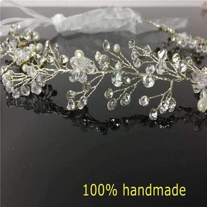 Planet Gates Crystal Bridal Headband Wedding Rhinestone Headbands Hair Accessories Bridal tiaras Bride Ribbon Headbands RE597