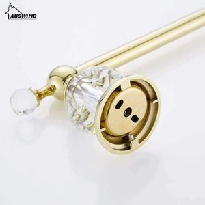 Planet Gates Crystal Chrome Towel Rack Antique Towel Bar Bathroom Accessories Products Solid Brass Towel Holder Wall Mount toalleros de barra