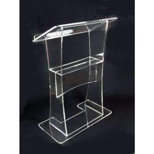 Planet Gates Crystal Clear Transparent Lectern Acrylic School Lectern Podium Office Furniture Podium