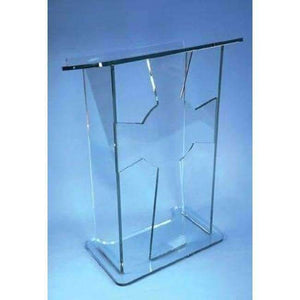 Planet Gates Crystal Clear Transparent Lectern Acrylic School Lectern Podium Office Furniture Podium