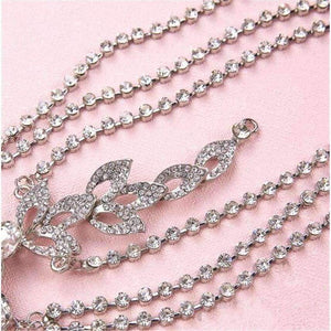 Planet Gates Crystal dangle forehead headband tiara crown bridal pageant prom headpieces wedding teardrop hair jewelry accessories 1pc