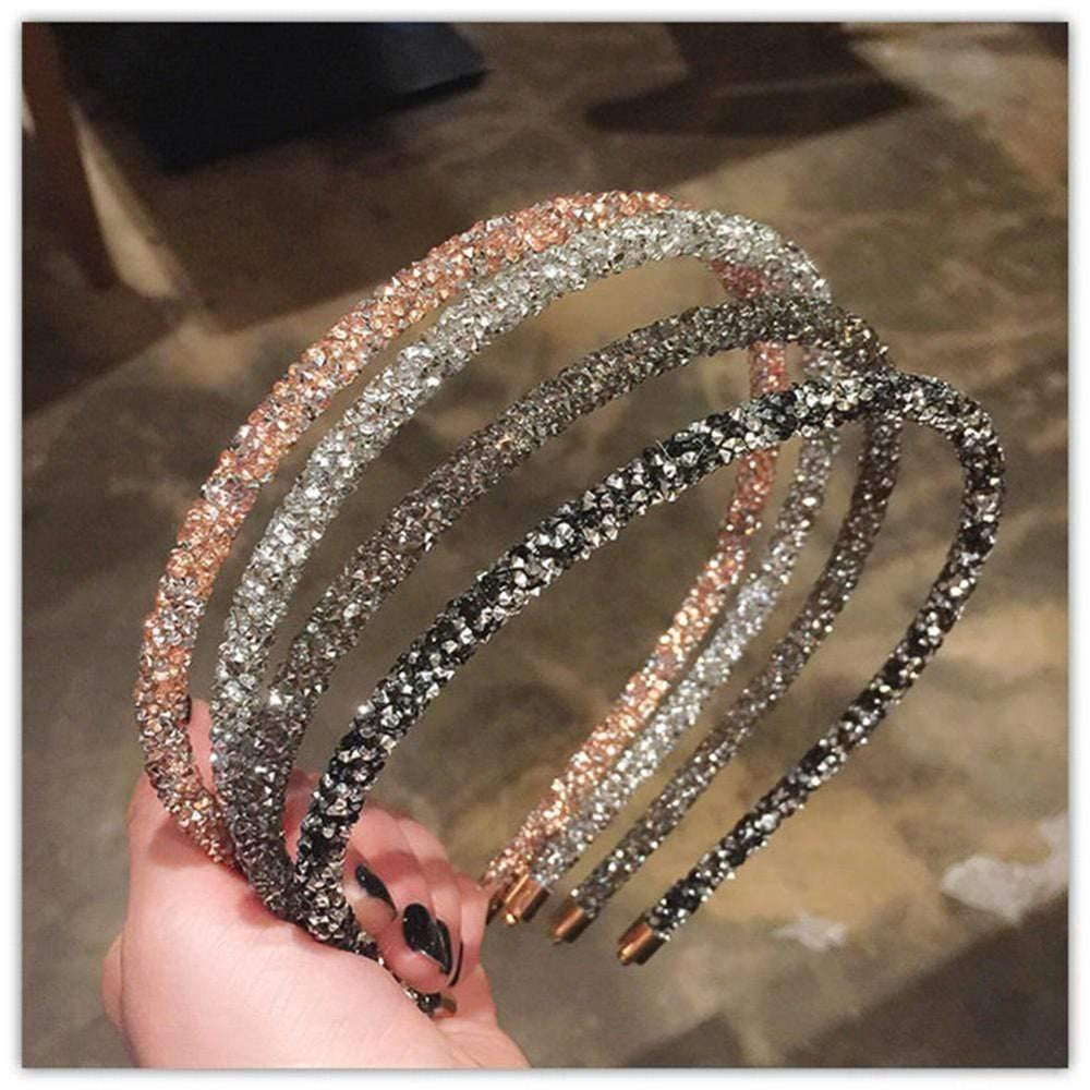 Crystal  Fashion Head Wear Girl Women Handmade Hair Accessories Head Wear Pearl Flower Headband