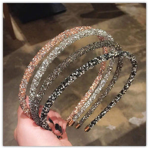 Crystal  Fashion Head Wear Girl Women Handmade Hair Accessories Head Wear Pearl Flower Headband