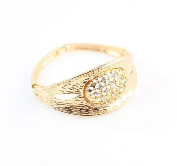 Planet Gates Crystal Rhinestone Beads Jewelry Set for Party Wedding Bridal Costume  Gold Color African Jewelry Sets