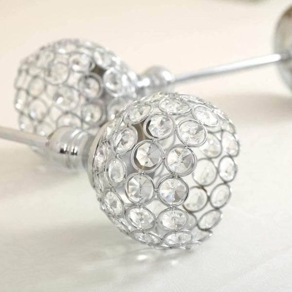 Crystal Tealight Candle Holders Coffee Dining Table Centerpieces Metal Candlesticks Stand Wedding Christmas Halloween Decoration