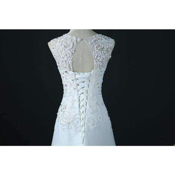 Planet Gates Crystal Wedding Dress A Line Vestido De Novia Pearls Bridal Dresses Robe De Marriage Wedding Gowns