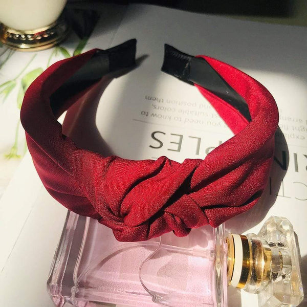 Headband Knot Hair Hoop For Women Simple Cotton Fabric Cross Pearl  Girls Hairband Hair Accessories DSFG05