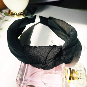 Headband Knot Hair Hoop For Women Simple Cotton Fabric Cross Pearl  Girls Hairband Hair Accessories DSFG05