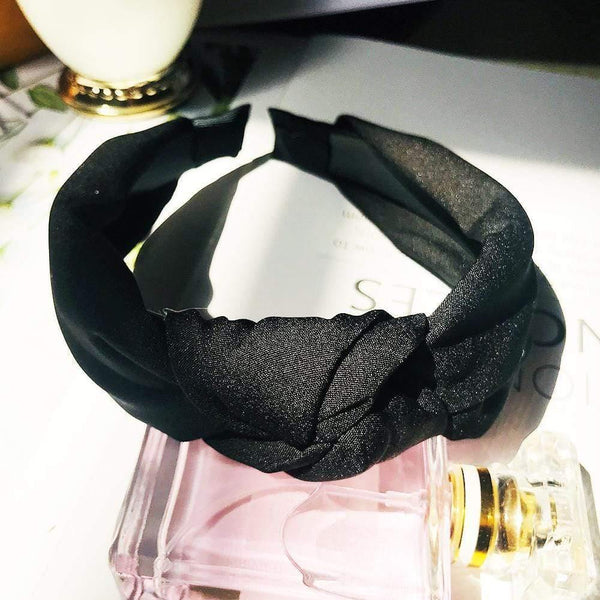 Headband Knot Hair Hoop For Women Simple Cotton Fabric Cross Pearl  Girls Hairband Hair Accessories DSFG05