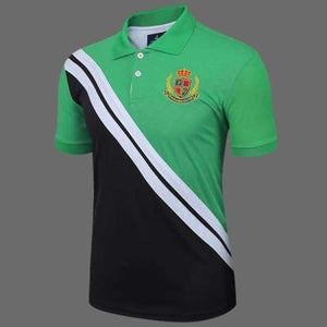 Planet Gates CSL04P Green / M T-Shirt Men Golf Polo cotton tops & tees Short Sleeve Golf Shirts Breathable Quick Dry Fit Plus Size M-XXXL