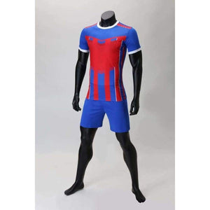 Planet Gates CT RD / Asian size 2XL Custom Adult Soccer Jerseys Set Uniforms Football Clothes Kit Cheap Breathable Football Shirt Tracksuit Free Socks