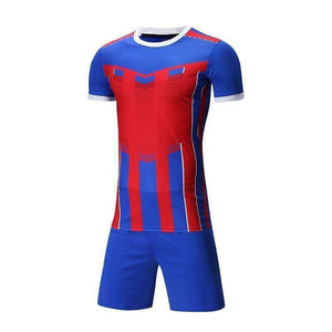 Planet Gates CT RD / Asian size 2XL Custom Adult Soccer Jerseys Set Uniforms Football Clothes Kit Cheap Breathable Football Shirt Tracksuit Free Socks
