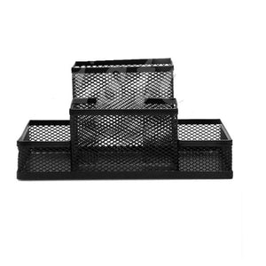 Planet Gates Cube Metal Stand Combination Holder Desk Desktop Accessories Stationery Organizer Pen Pencil Office Supplies Storage