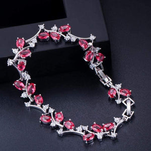 Planet Gates Cubic Zircon Crystal Silver Color Royal Jewellry Green CZ Stone Tennis Bracelets for Women B015