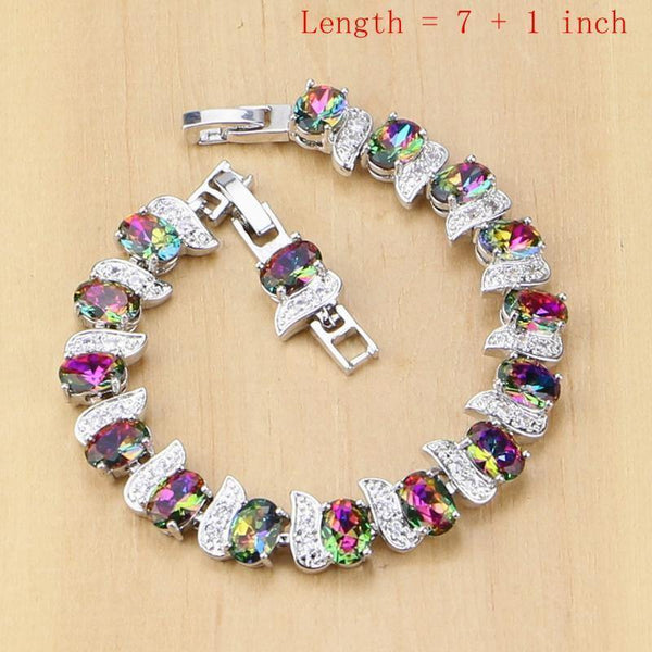 Planet Gates Cubic Zirconia Jewelry Sets Women 925 Sterling Silver Jewelry Earrings/Pendant/Necklace/Rings/Bracelet