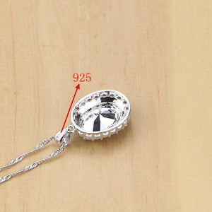 Planet Gates Cubic Zirconia Jewelry Sets Women 925 Sterling Silver Jewelry Earrings/Pendant/Necklace/Rings/Bracelet