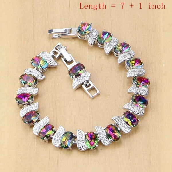 Planet Gates Cubic Zirconia Jewelry Sets Women 925 Sterling Silver Jewelry Earrings/Pendant/Necklace/Rings/Bracelet