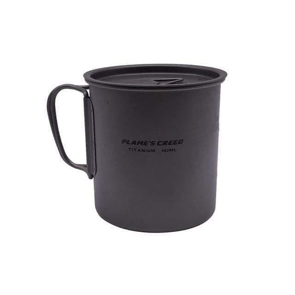 Planet Gates CUP450ML 300ML 450ML Outdoor Hiking Camping Picnic Titanium Pot Mug Bowl 3 in 1 Lightweight Camping Equipment