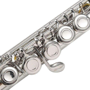 Planet Gates Cupronickel Nickel Plated 16 Hole C Key Western Concert Flute Kit with Case Cover Parts For Musical Instrument Beginners