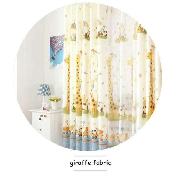Planet Gates Curtain / W300cmXL270cm / China, Hook Giraffe Pattern Modern Shade Blinds Thick Window Blackout Curtains for Children Living Room Bedroom Kids Fabric Rideaux