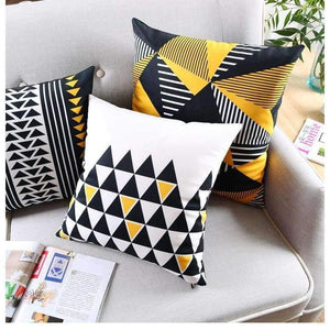 Planet Gates Cushion Cover Geometric Cushion Yellow Decorative Pillows Black Velvet Cushions Cover Home Decor Pillow For Sofa