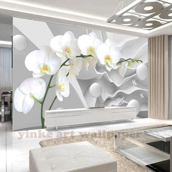 Planet Gates Custom 3d stereoscopic wallpaper space butterfly orchid ball wallpaper modern living room bedroom 3D wallpapers large mural