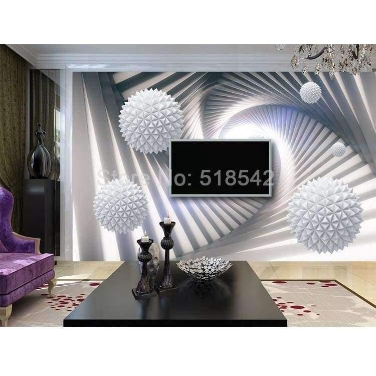 Planet Gates Custom 3D Wall Murals Wallpaper Modern Abstract Stereoscopic Space Circle Ball Living Room TV Background Photo Wall Paper Mural
