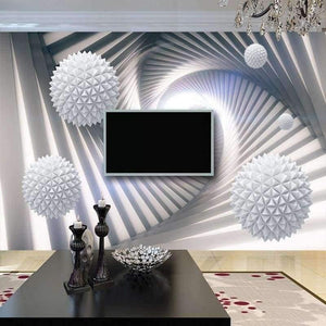 Planet Gates Custom 3D Wall Murals Wallpaper Modern Abstract Stereoscopic Space Circle Ball Living Room TV Background Photo Wall Paper Mural