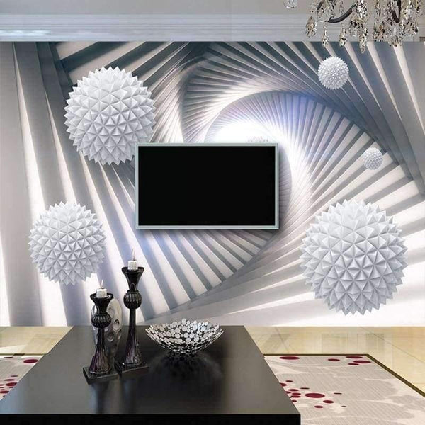 Planet Gates Custom 3D Wall Murals Wallpaper Modern Abstract Stereoscopic Space Circle Ball Living Room TV Background Photo Wall Paper Mural