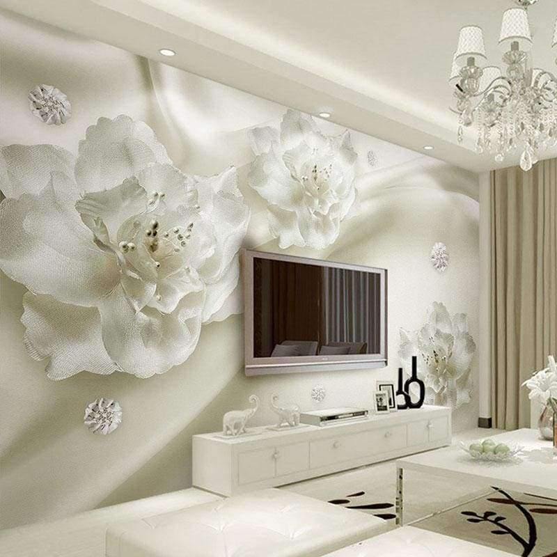 Planet Gates Custom Any Size 3D Wall Murals Wallpaper Silk Flower European Style 3D TV Background Large Wall Painting Living Room Mural Paper
