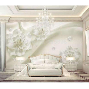 Planet Gates Custom Any Size 3D Wall Murals Wallpaper Silk Flower European Style 3D TV Background Large Wall Painting Living Room Mural Paper