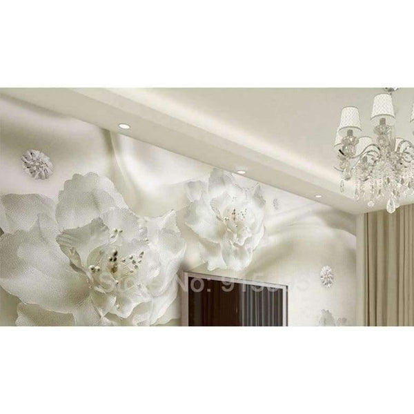 Planet Gates Custom Any Size 3D Wall Murals Wallpaper Silk Flower European Style 3D TV Background Large Wall Painting Living Room Mural Paper