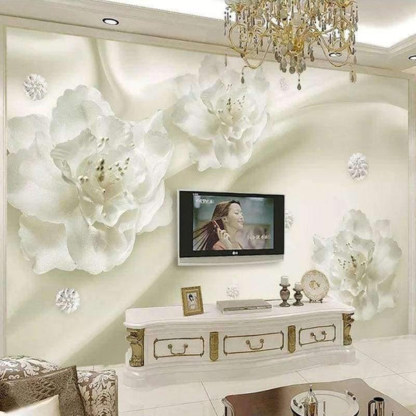 Planet Gates Custom Any Size 3D Wall Murals Wallpaper Silk Flower European Style 3D TV Background Large Wall Painting Living Room Mural Paper