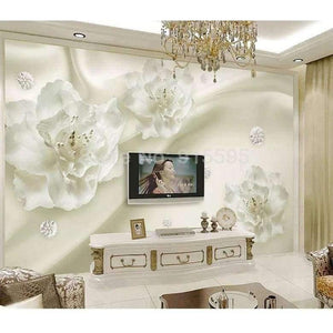 Planet Gates Custom Any Size 3D Wall Murals Wallpaper Silk Flower European Style 3D TV Background Large Wall Painting Living Room Mural Paper