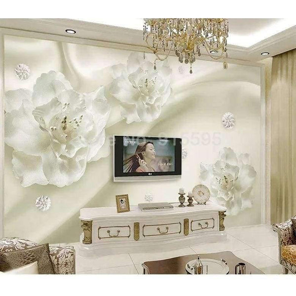 Planet Gates Custom Any Size 3D Wall Murals Wallpaper Silk Flower European Style 3D TV Background Large Wall Painting Living Room Mural Paper