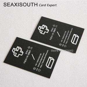 Planet Gates Custom business cards gold foil cards embossed carving name card printing Japanese black card / 300g