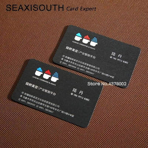 Planet Gates Custom business cards gold foil cards embossed carving name card printing Japanese black card / 300g