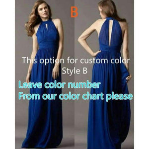 Planet Gates Custom color style B / 2 Sweet 4 style long Bridesmaid Dresses colors wedding dress, Prom party dress women Plus size