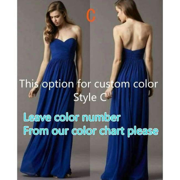 Planet Gates Custom color style C / 2 Sweet 4 style long Bridesmaid Dresses colors wedding dress, Prom party dress women Plus size