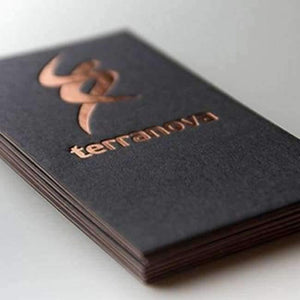 Planet Gates Custom letterpress business card print  high quality 500gsm black paper gold silve foil/stamping nama card, free design