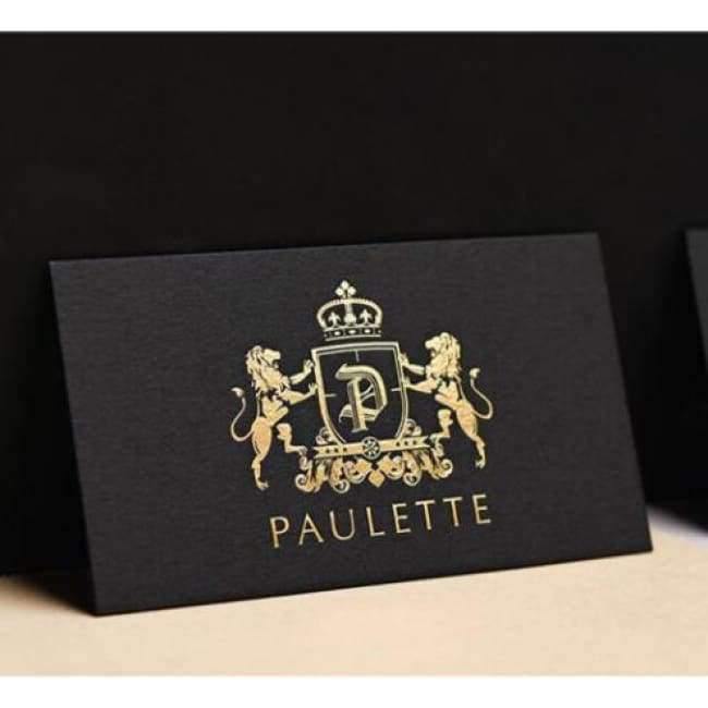 Planet Gates Custom letterpress business card print  high quality 500gsm black paper gold silve foil/stamping nama card, free design