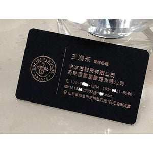 Planet Gates Custom letterpress business card print  high quality 500gsm black paper gold silve foil/stamping nama card, free design