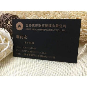 Planet Gates Custom letterpress business card print  high quality 500gsm black paper gold silve foil/stamping nama card, free design