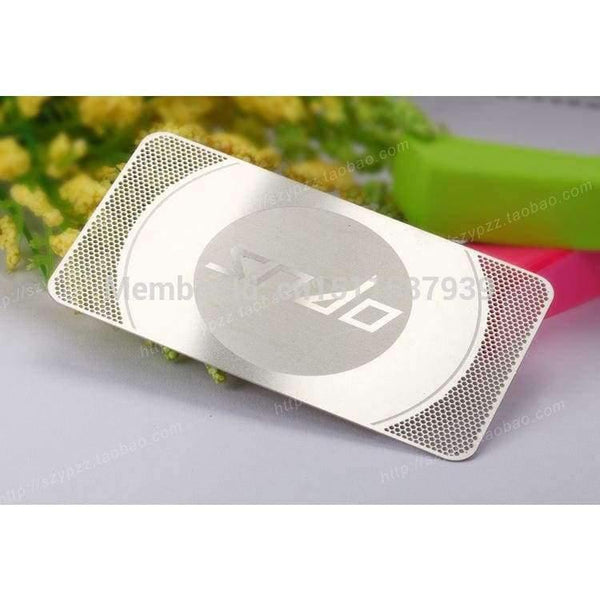 Planet Gates Custom metal business cards  Deluxe Metal Business Card printing visit/name Card100pcs a lot free designing and free shipping