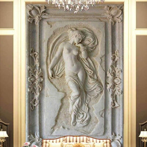 Planet Gates Custom Photo Wallpaper European Style Figure Statue 3D Embossed Mural Hotel Living Room Backdrop Mural Wall Papers 3D Home Decor